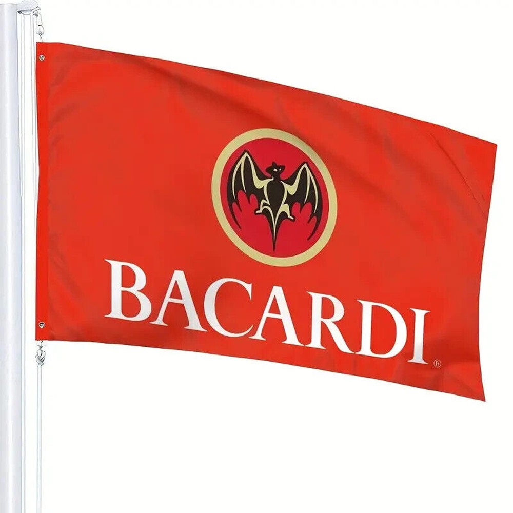 Bacardi Rum Flag Banner 3 ft x 5 ft NEW! Home & Garden:Yard, Garden & Outdoor Living:Décor:Flags Style Your Walls